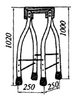 Козелок из обычных костылей
