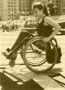 Соревнования по слалому. Фестиваль инваспорта "Воробьевы горы" в Москве. Фото Н. Кудина